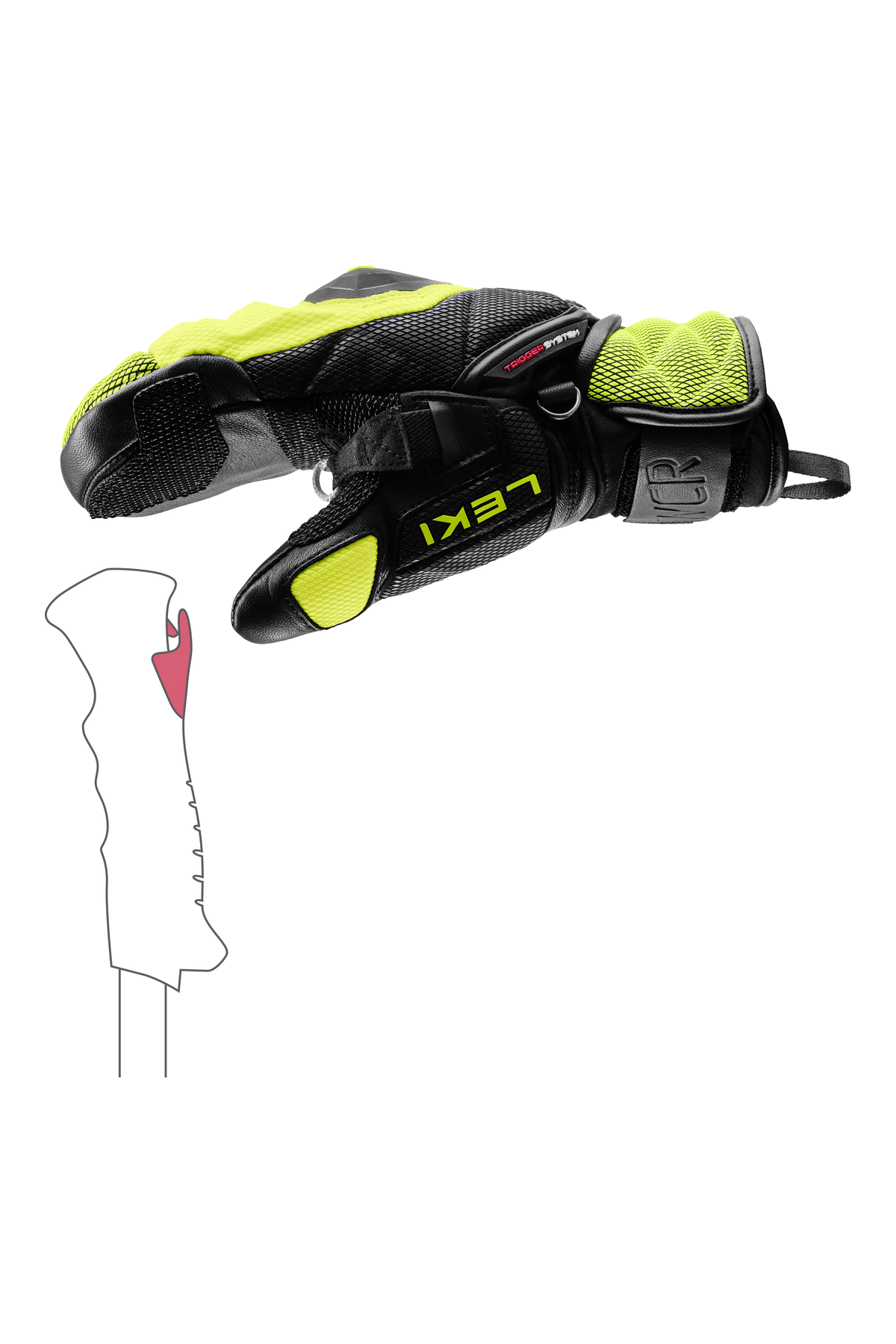 WCR Venom 3D Junior Mitt-ice lemon